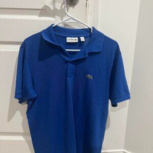 Lacoste Blue Polo Classic Fit Size M